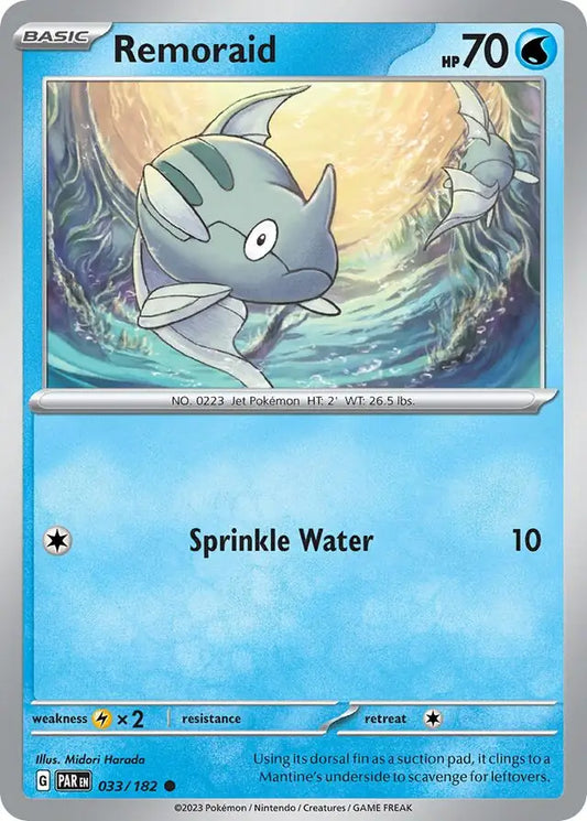 033/182 Remoraid Paradox Rift Pokémon Card