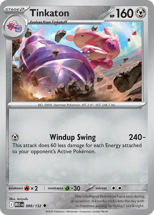 098/132 Tinkaton Mega Evolution Pokémon Card