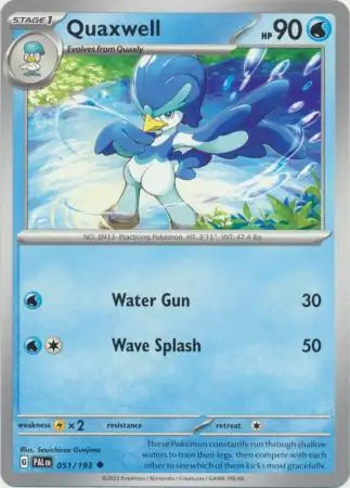 051/193 Quaxwell Paldea Evolved Pokémon Card