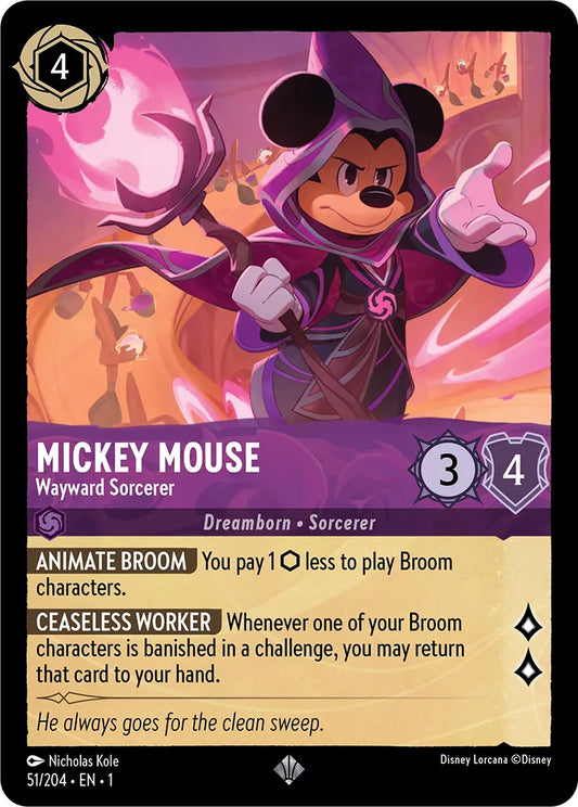 051/204 Mickey Mouse Wayward Sorcerer