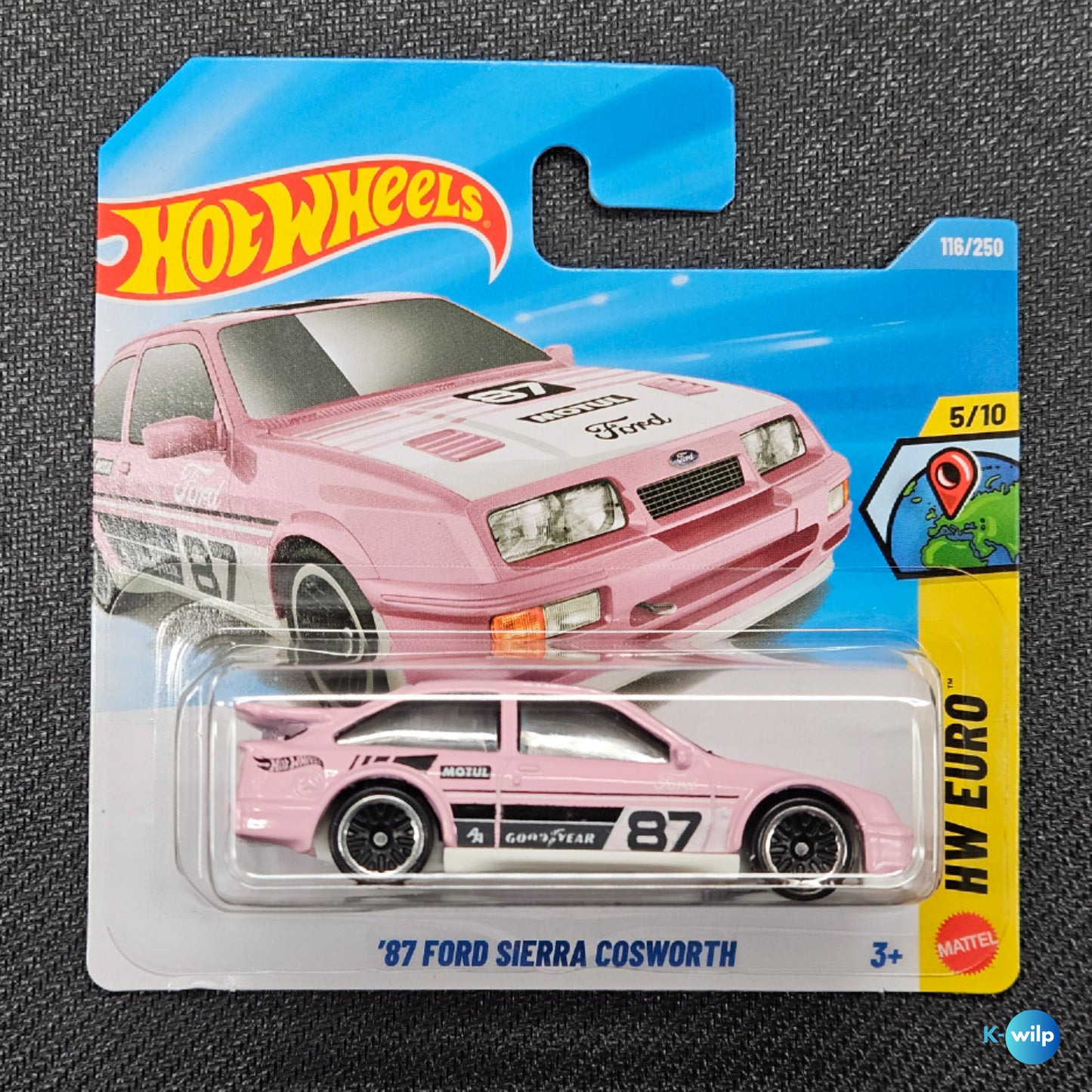 116/250 '87 Ford Sierra Cosworth HW Euro 2026 Mainline Hot Wheels Short Card Mattel