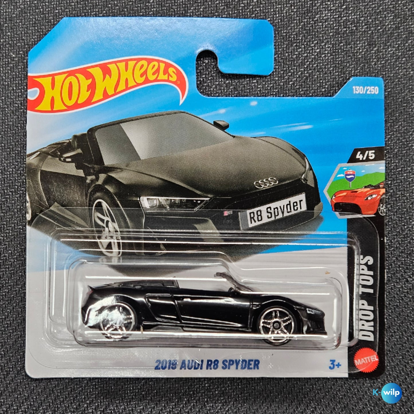 130/250 2019 Audi R8 Spyder 2026 Mainline Hot Wheels Short Card Mattel