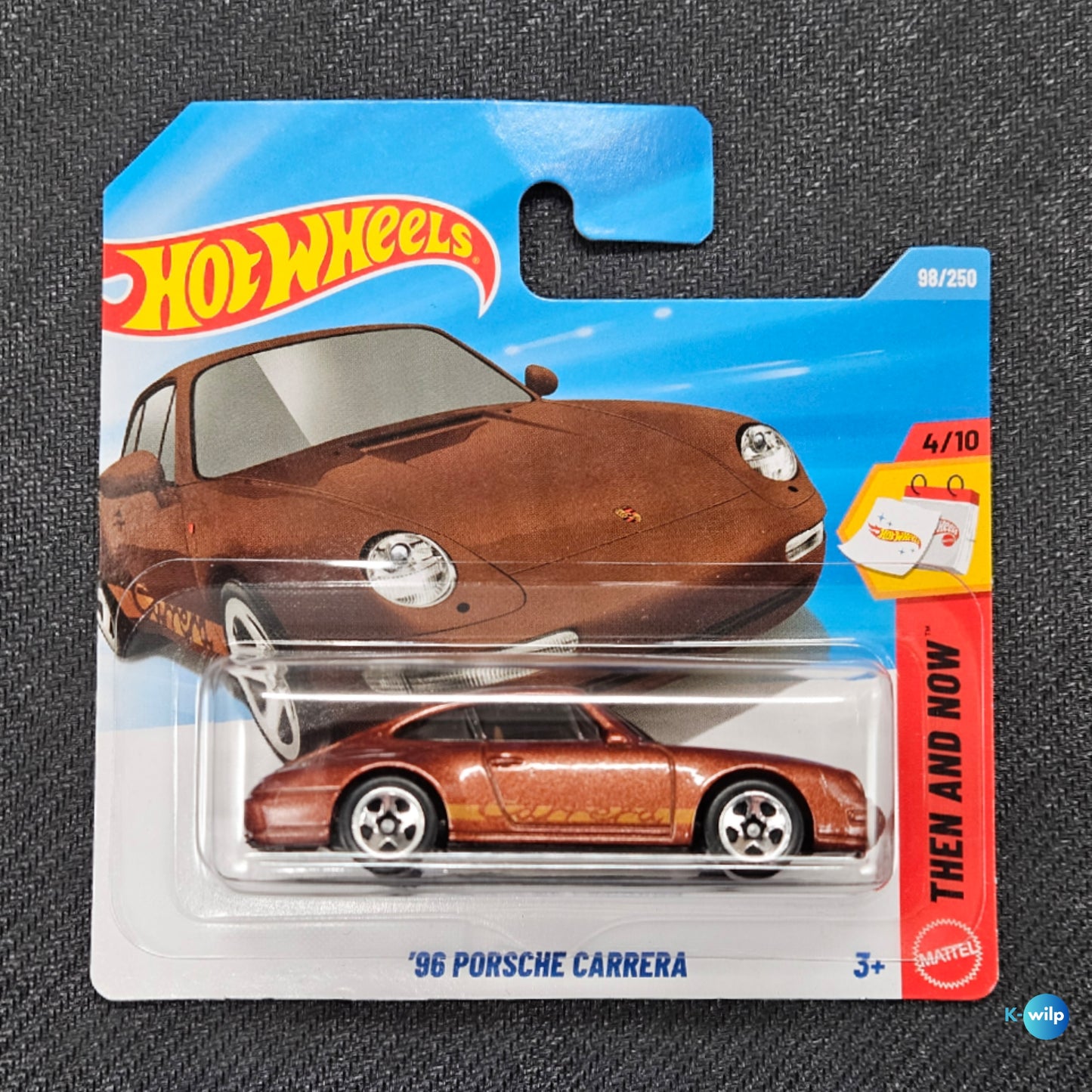 98/250 '96 Porsche Carrera Then And Now 2026 Mainline Hot Wheels Short Card Mattel