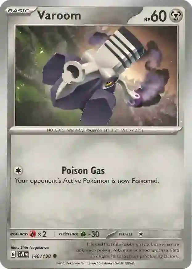140/198 Varoom Scarlet & Violet Base Set Pokémon Card