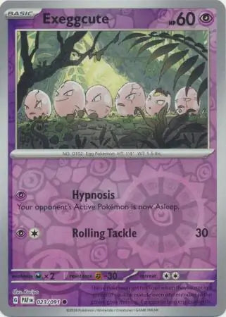 023/091 Exeggcute Reverse Holo Paldean Fates Pokémon Card