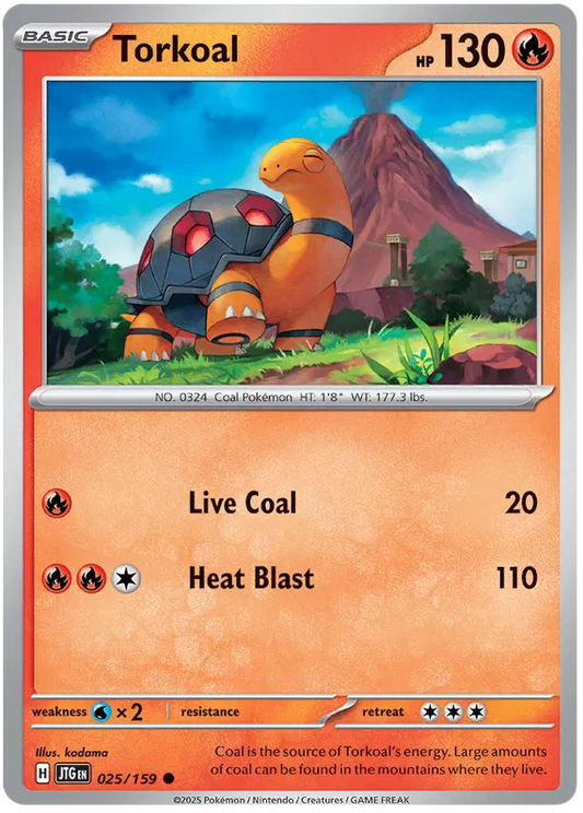 025/159 Torkoal Journey Together Pokémon Card