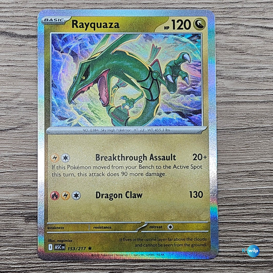 153/217 Rayquaza Holo Ascended Heroes Pokémon Trading Card