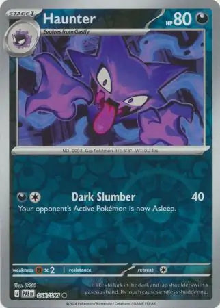 056/091 Haunter Reverse Holo Paldean Fates Pokémon Card