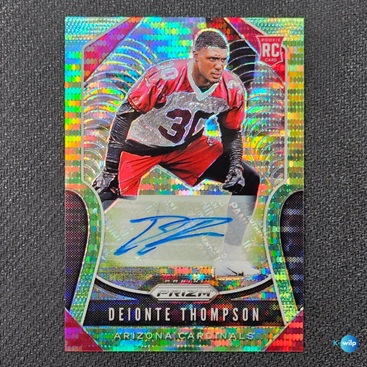 Deionte Thompson Autograph 2019 Panini Prizm Neon Green Pulsar RC Autograph Rookie #390