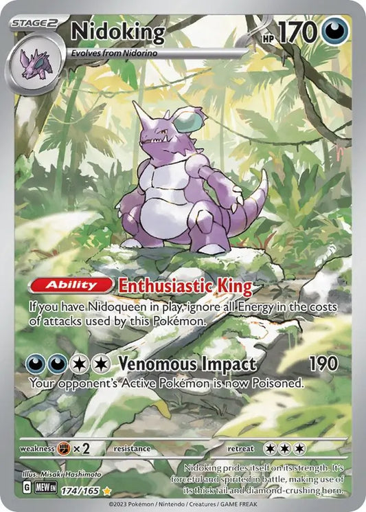 174/165 Nidoking 151 Pokémon Card
