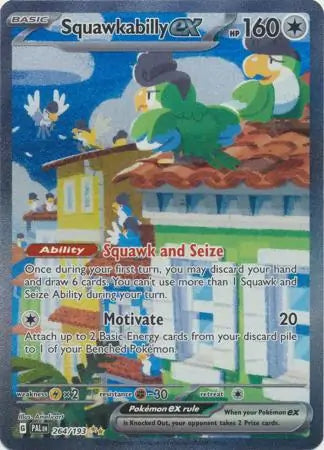264/193 Squawkabilly ex Paldea Evolved Pokémon Card