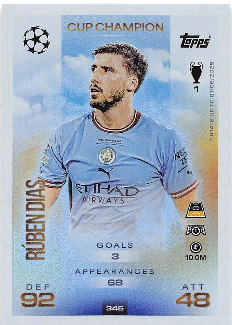 345 Rúben Dias (Manchester City) Cup Champion