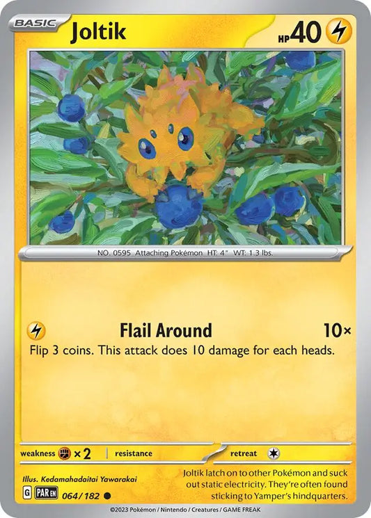 064/182 Joltik Paradox Rift Pokémon Card