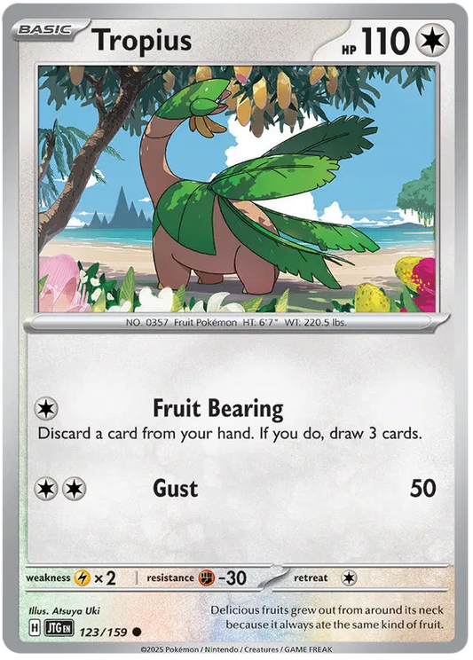 123/159 Tropius Journey Together Pokémon Card