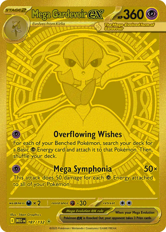 187/132 Mega Gardevoir ex Mega Evolution Pokémon Card