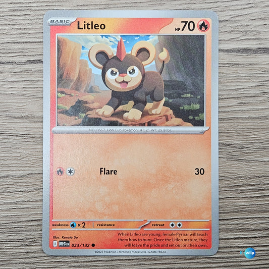 023/132 Litleo Mega Evolution Pokémon Card