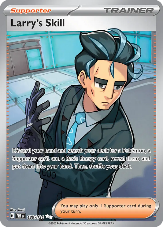 139/131 Larry's Skill Prismatic Evolutions Pokémon Card
