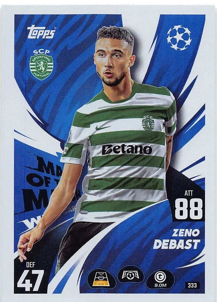 333 Zeno Debast (Sporting Clube de Portugal) Man of the Match Wildcard