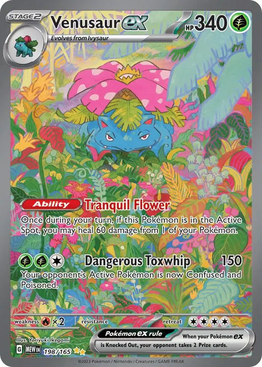 198/165 Venusaur ex 151 Pokémon Card