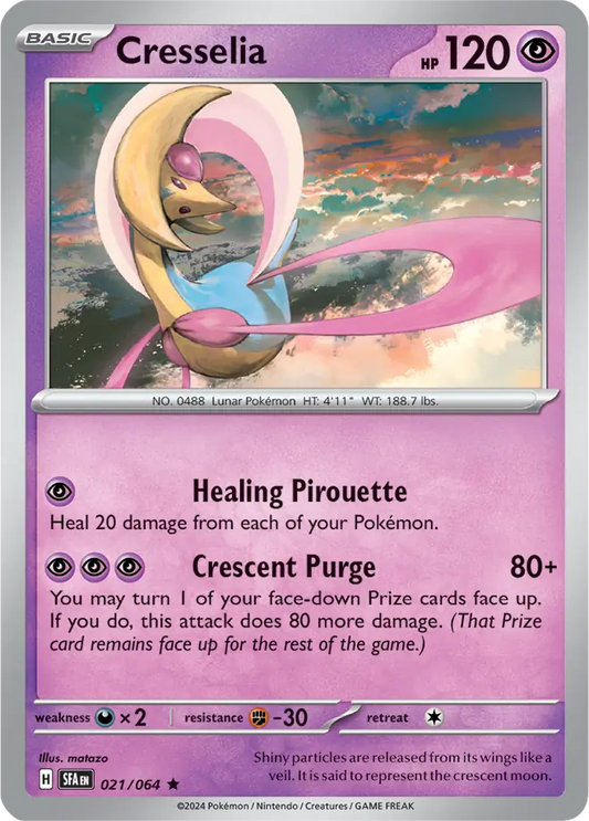 021/064 Cresselia Shrouded Fable Pokémon Card