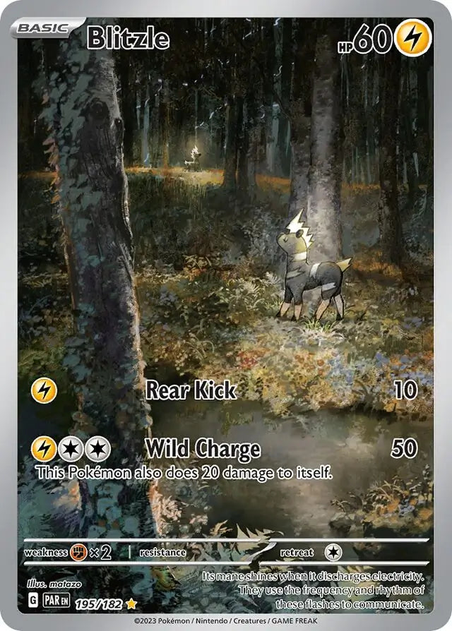 195/182 Blitzle Paradox Rift Pokémon Card