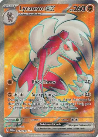 241/193 Lycanroc ex Paldea Evolved Pokémon Card