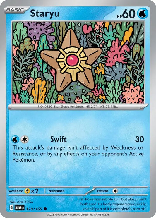 120/165 Staryu 151 Pokémon Card