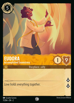 007/204 Eudora - Accomplished Seamstress Disney Lorcana Rise Of The Floodborn Card