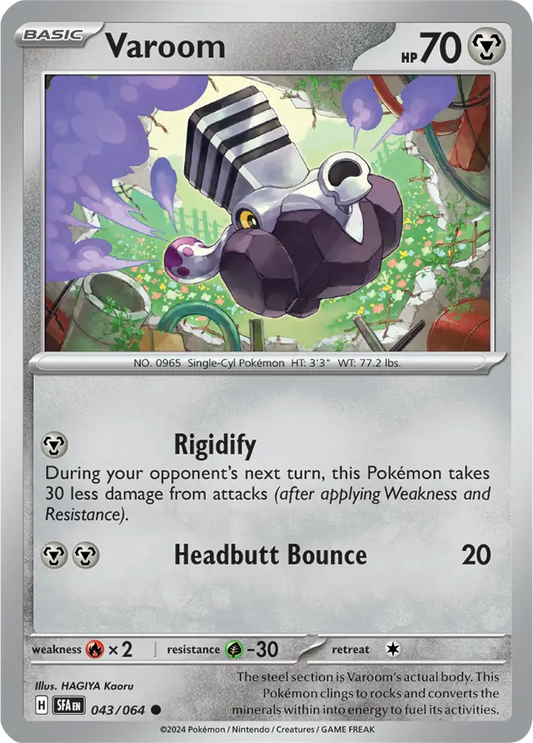043/064 Varoom Shrouded Fable Pokémon Card
