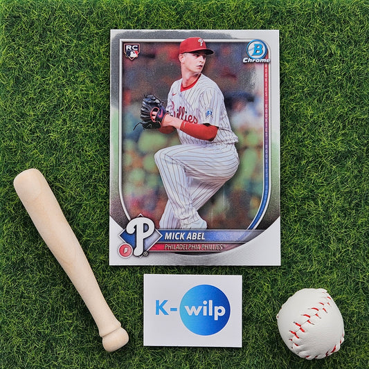 011 Mick Abel - Philadelphia Phillies RC 2025 Bowman Chrome Topps Baseball Trading Card