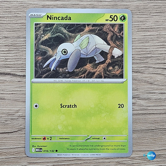 016/132 Nincada Mega Evolution Pokémon Card