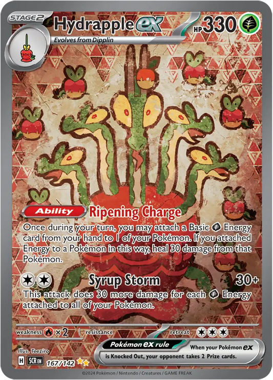 167/142 Hydrapple ex Stellar Crown Pokémon Card