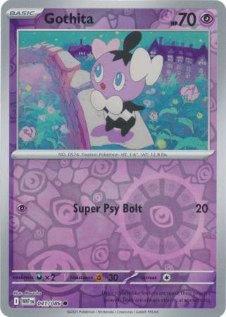 041/086 Gothita Reverse Holo White Flare Pokémon Card