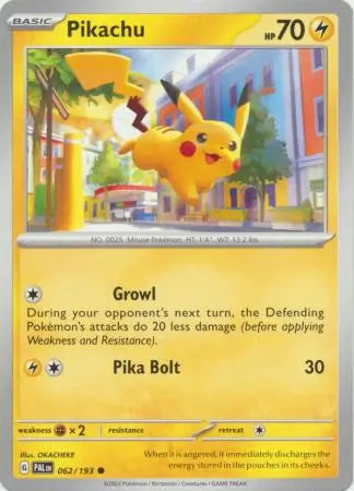 062/193 Pikachu Paldea Evolved Pokémon Card