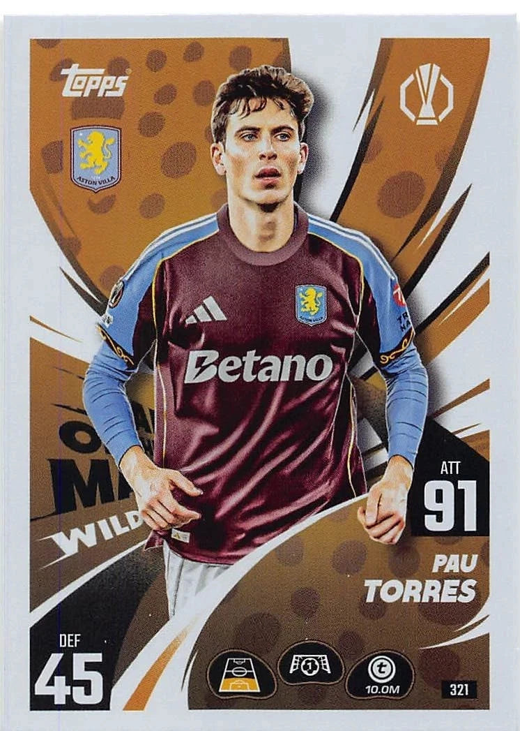 321 Pau Torres (Aston Villa) Man of the Match Wildcard