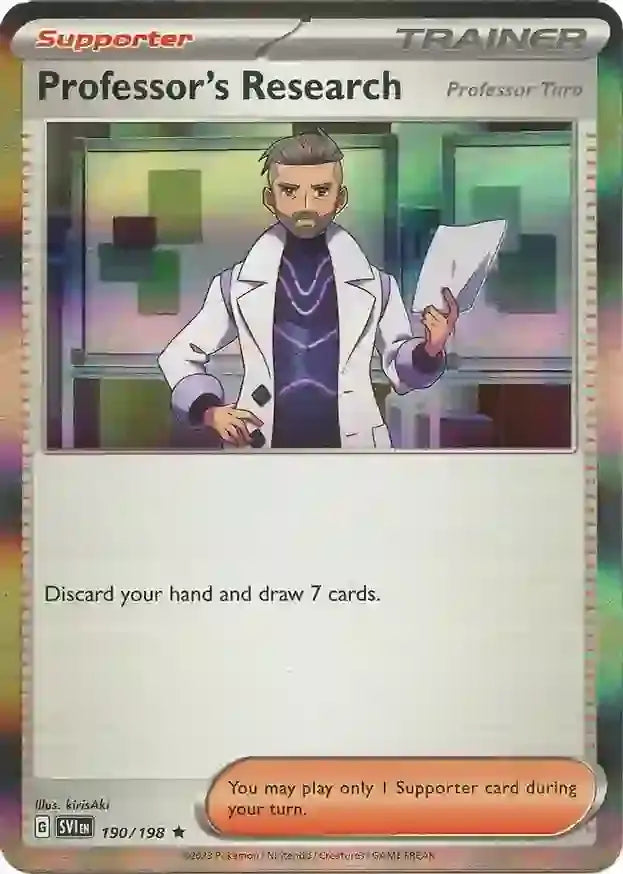 190/198 Professor's Research Scarlet & Violet Base Set Pokémon Card