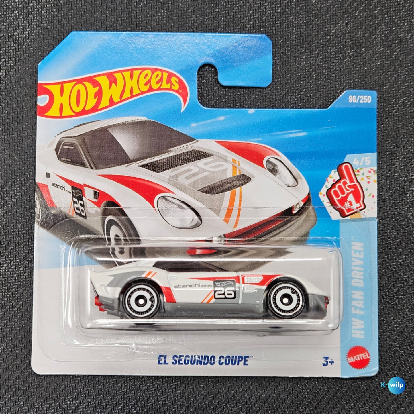 96/250 EL Segundo Coupe HW Fan Driven 2026 Mainline Hot Wheels Short Card Mattel