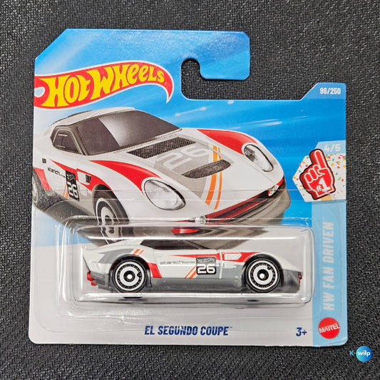 96/250 EL Segundo Coupe HW Fan Driven 2026 Mainline Hot Wheels Short Card Mattel
