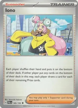 185/193 Iono Paldea Evolved Pokémon Card