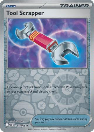 085/086 Tool Scrapper Reverse Holo White Flare Pokémon Card
