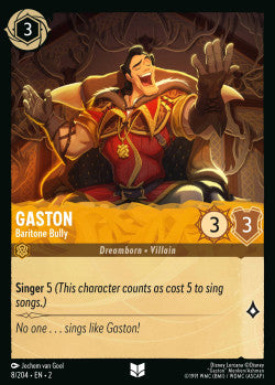 008/204 Gaston - Baritone Bully
Disney Lorcana Rise Of The Floodborn Card