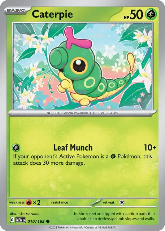 010/165 Caterpie 151 Pokémon Card