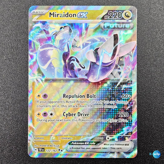 Miraidon ex 122/162 Temporal Forces English Pokémon Trading Card
