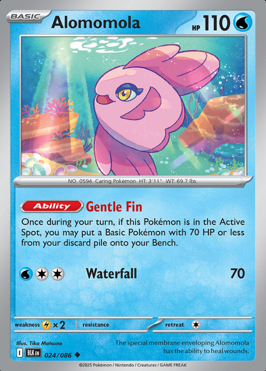 024/086 Alomomola Black Bolt Pokémon Card