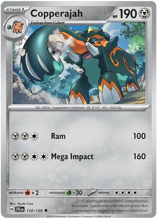 110/159 Copperajah Journey Together Pokémon Card