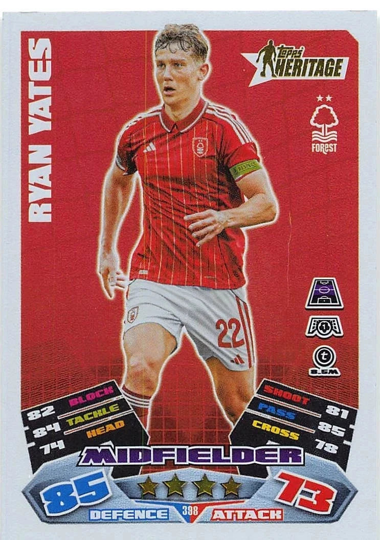 398 Ryan Yates (Nottingham Forest) Heritage