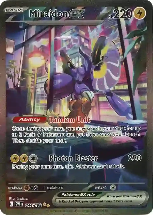244/198 Miraidon ex Scarlet & Violet Base Set Pokémon Card