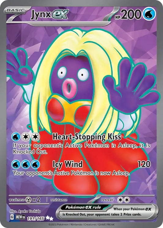 191/165 Jynx ex 151 Pokémon Card