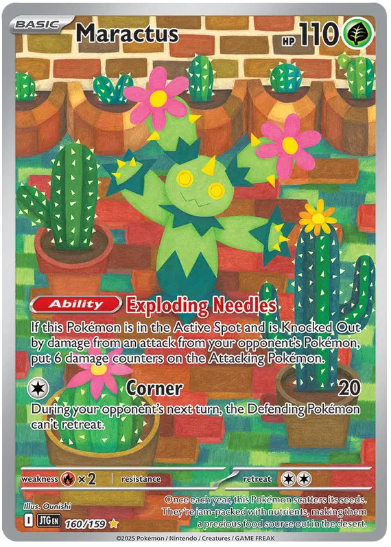 160/159 Maractus Journey Together Pokémon Card