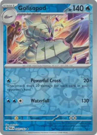 049/182 Golisopod Reverse Holo Paradox Rift Pokémon Card